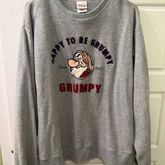 Disney Sweaters - Vintage Disney Gray Grumpy Crewneck Sweater Size Large